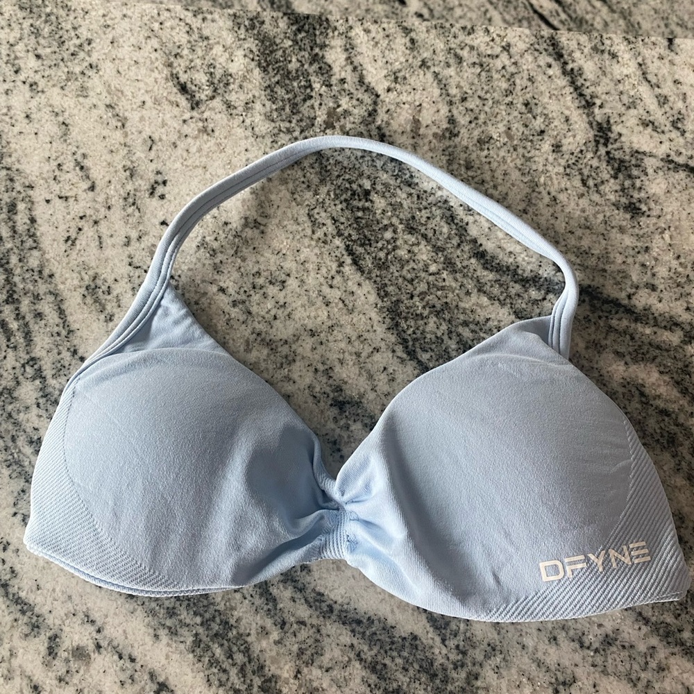 DFYNE impact strappy bra - Icy blue